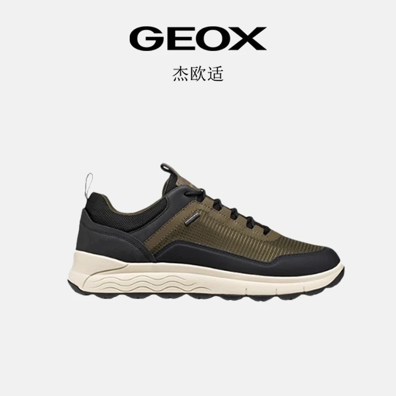 GEOX/杰欧适2025秋冬新款男鞋百搭圆头厚底运动低帮时尚休闲鞋