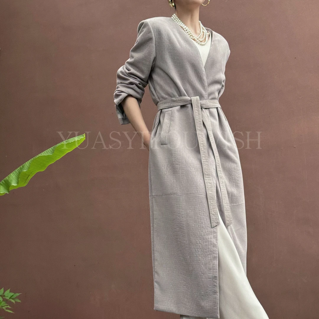 YUASYIYOUWISH|“春见”原创设计师版型羊皮翻毛皮风衣