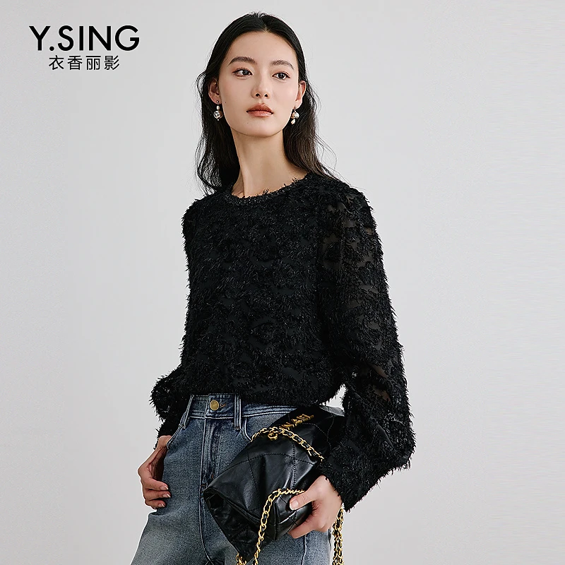 【达人专享】衣香丽影新款衬衫蕾丝/雪纺衫YSY31401101