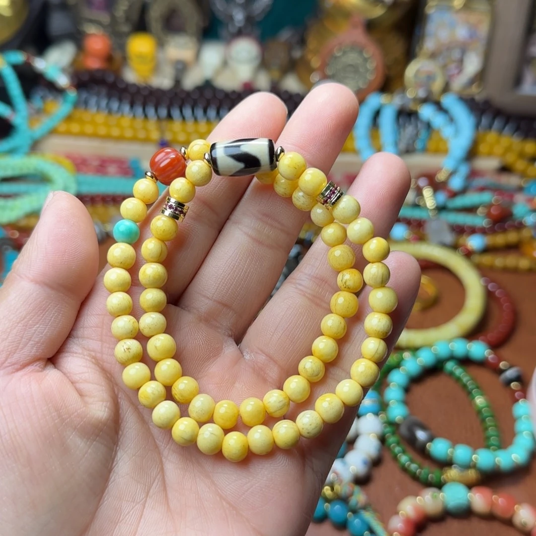 琉璃颈饰藏式108/藏式手串