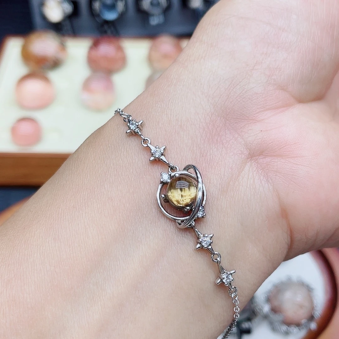 手链水晶银S925镶嵌