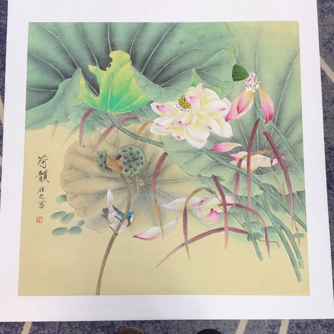 国画国画作品山水花鸟