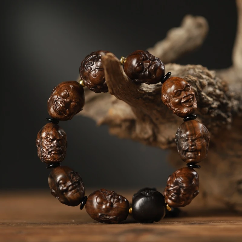 巴布亚贡木【十八罗汉手串11颗】无礼盒文玩高货2/2.5cm11颗手串