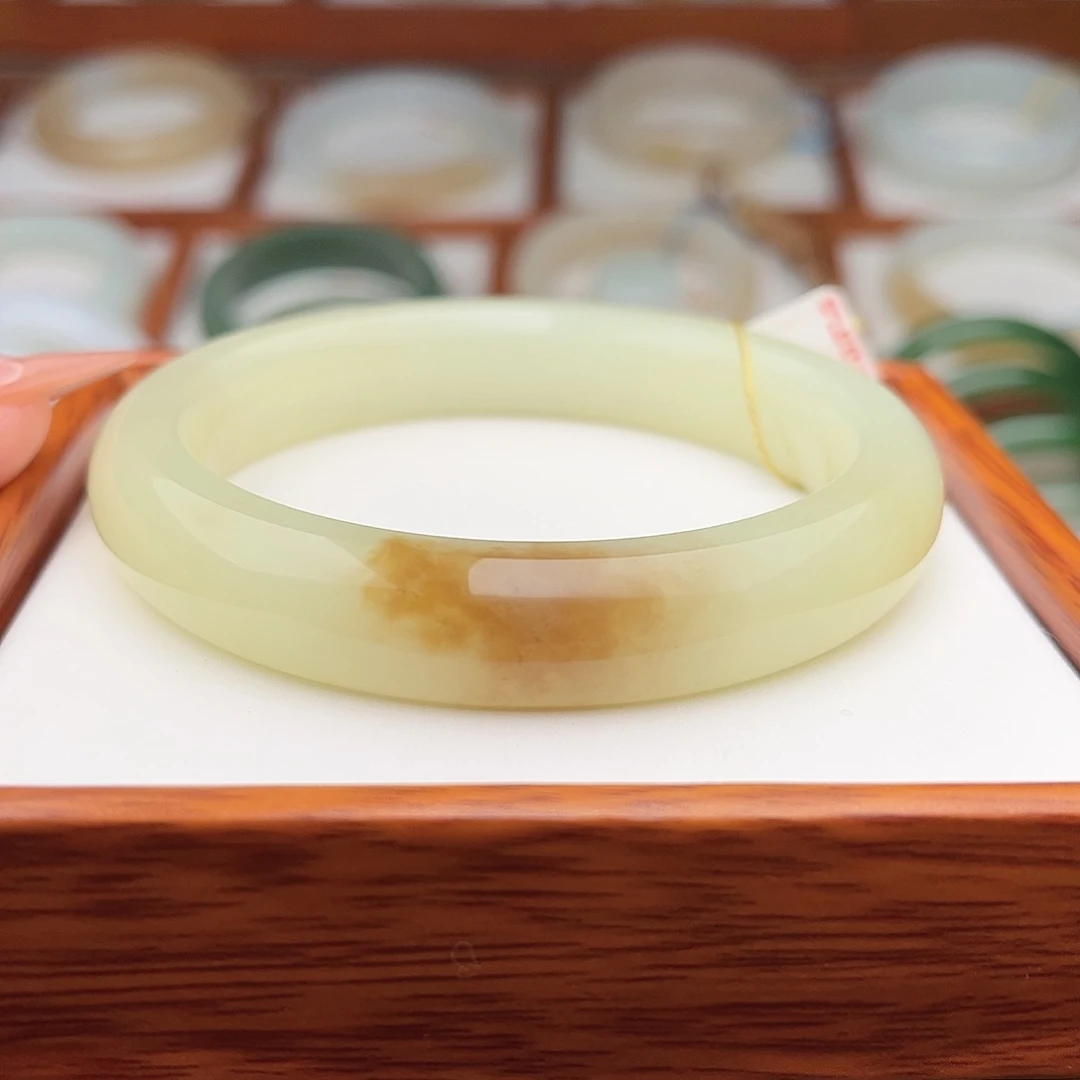 和田玉未镶嵌手镯58.8