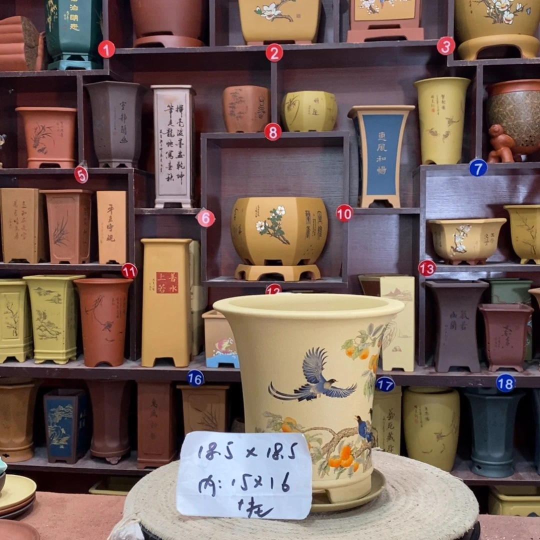 紫砂艺术紫砂花盆