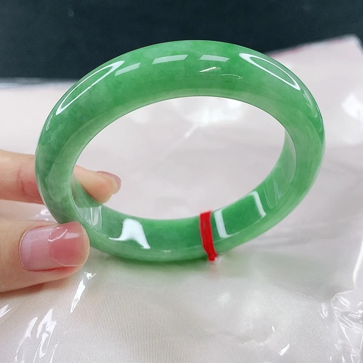 翡翠未镶嵌手镯圈54.6，15071