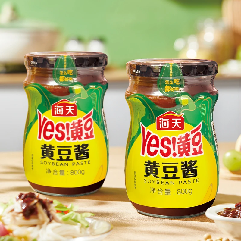 仙铭膳海天黄豆酱340g/800g酱香炒菜蒸鱼焖煮调味东北大酱蚝油