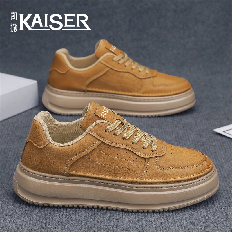 凯撒秋季新款男士休闲板鞋软底防滑轻便运动鞋百搭潮流户外通勤鞋