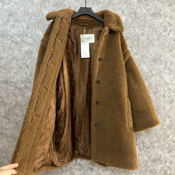 95新 MaxMara 主线驼色泰迪大衣外套
