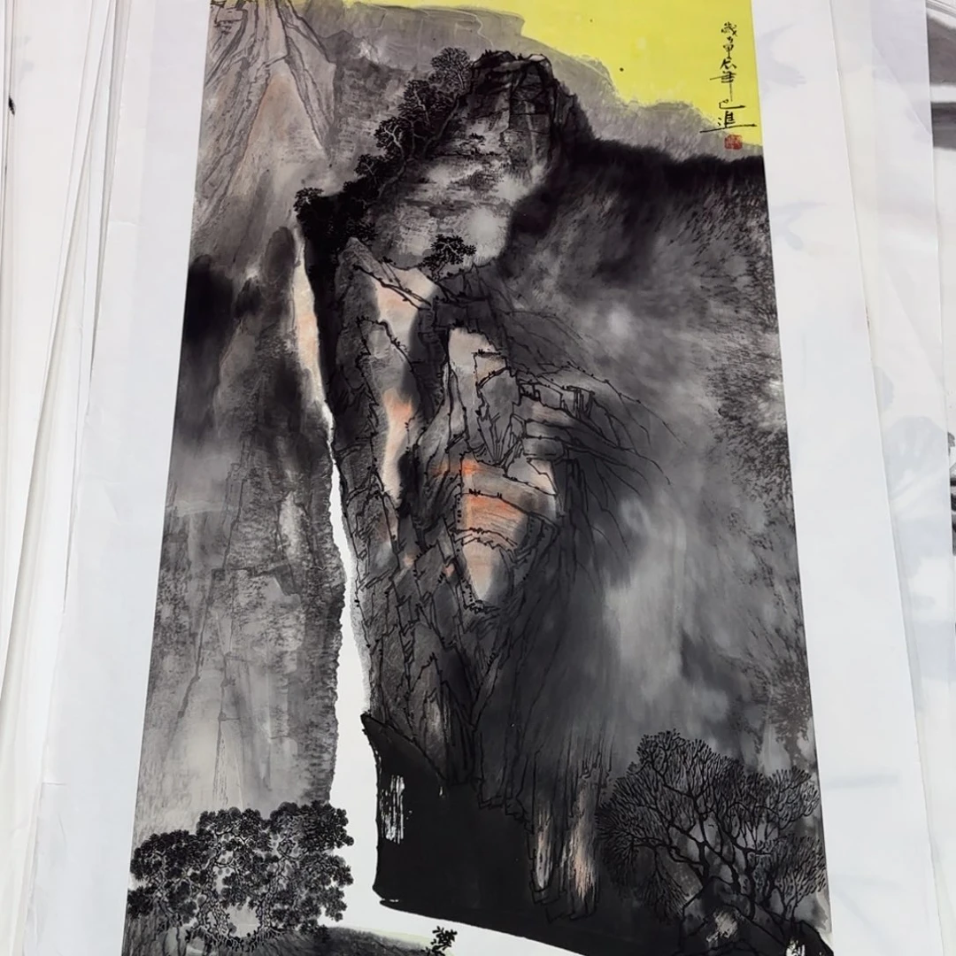 刘***画国画巴进三尺作品艺