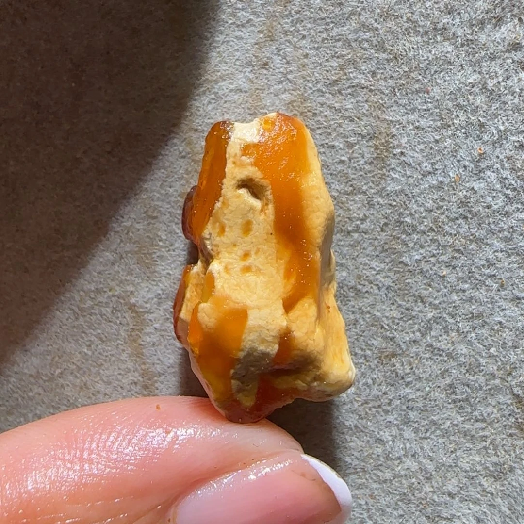 定制琥珀未镶嵌薄***面专拍