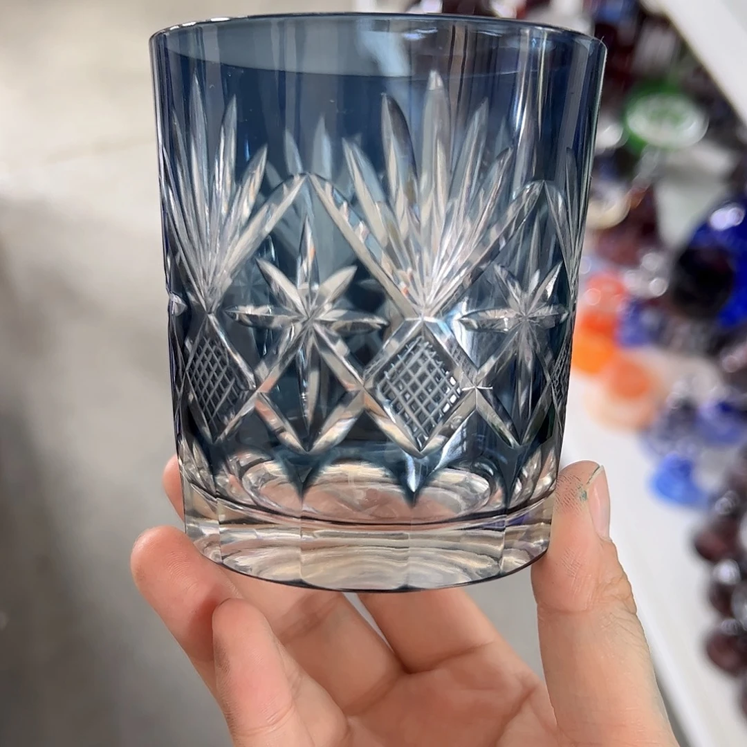水晶玻璃平底款微瑕一个