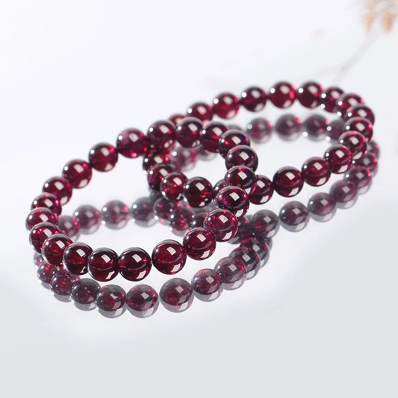 天然正品紫牙乌石榴石单圈时尚素圈百搭Z19尺寸可选多样性发其一