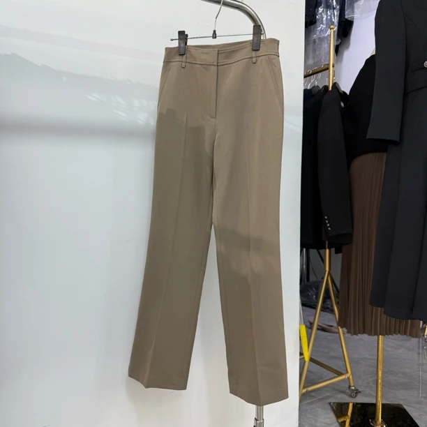 秋冬高腰直筒西服裤梨型身材大骨架藏肉显瘦