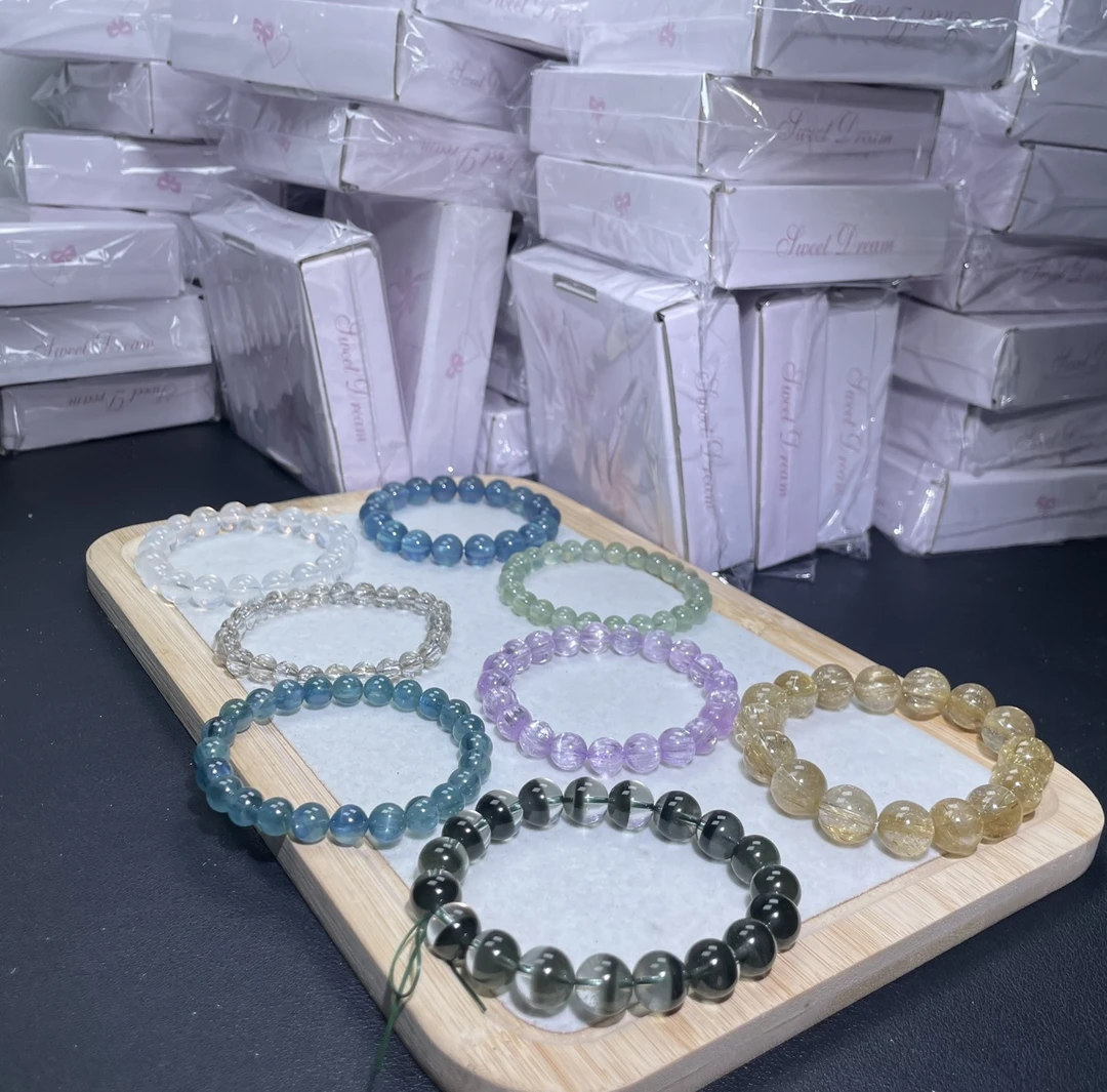 一号链接直播间四选一水晶手串饰品手链