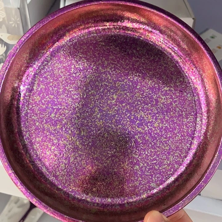 孤品 紫色纯钛盘子