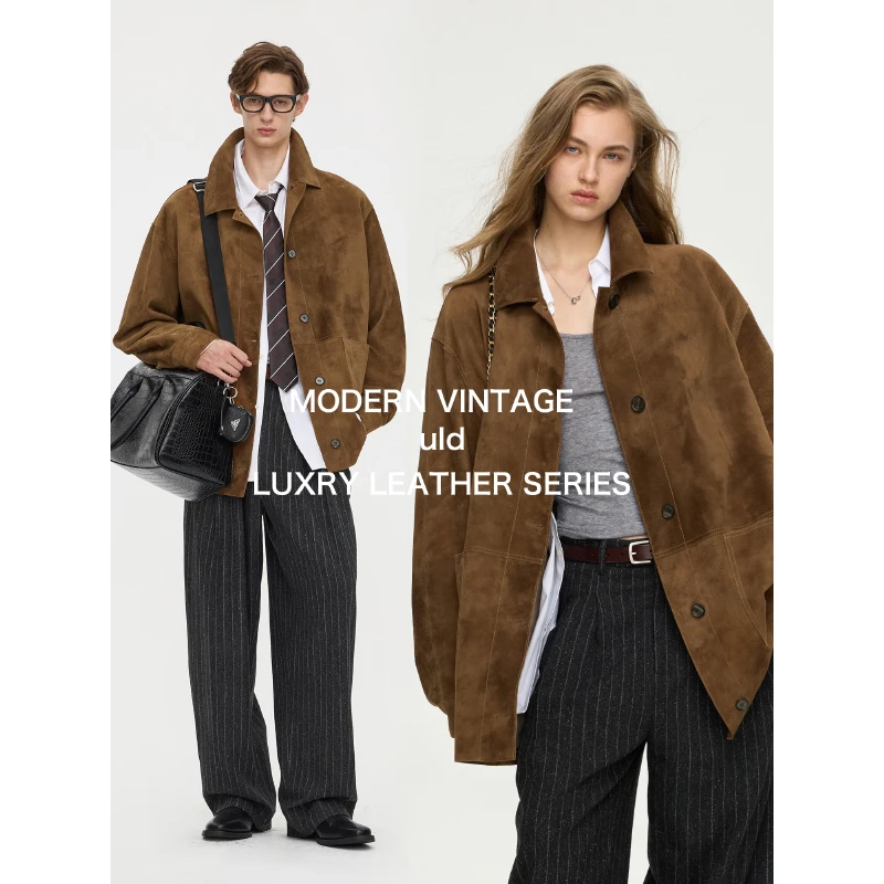 ULD/ 新西兰进口极细腻小山羊中古猎装夹克