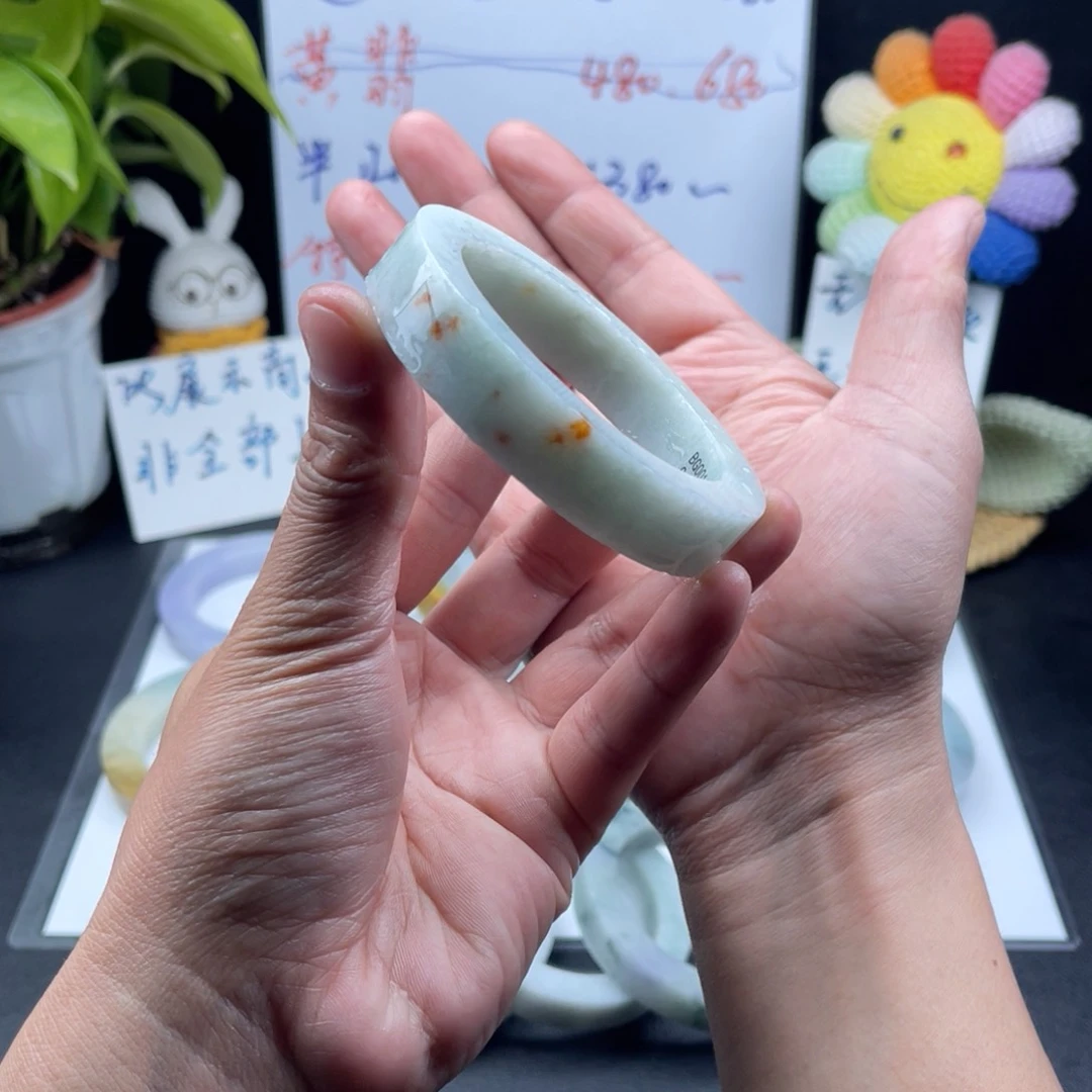 【闪购商品】定制翡翠56-58正圈未镶嵌手镯