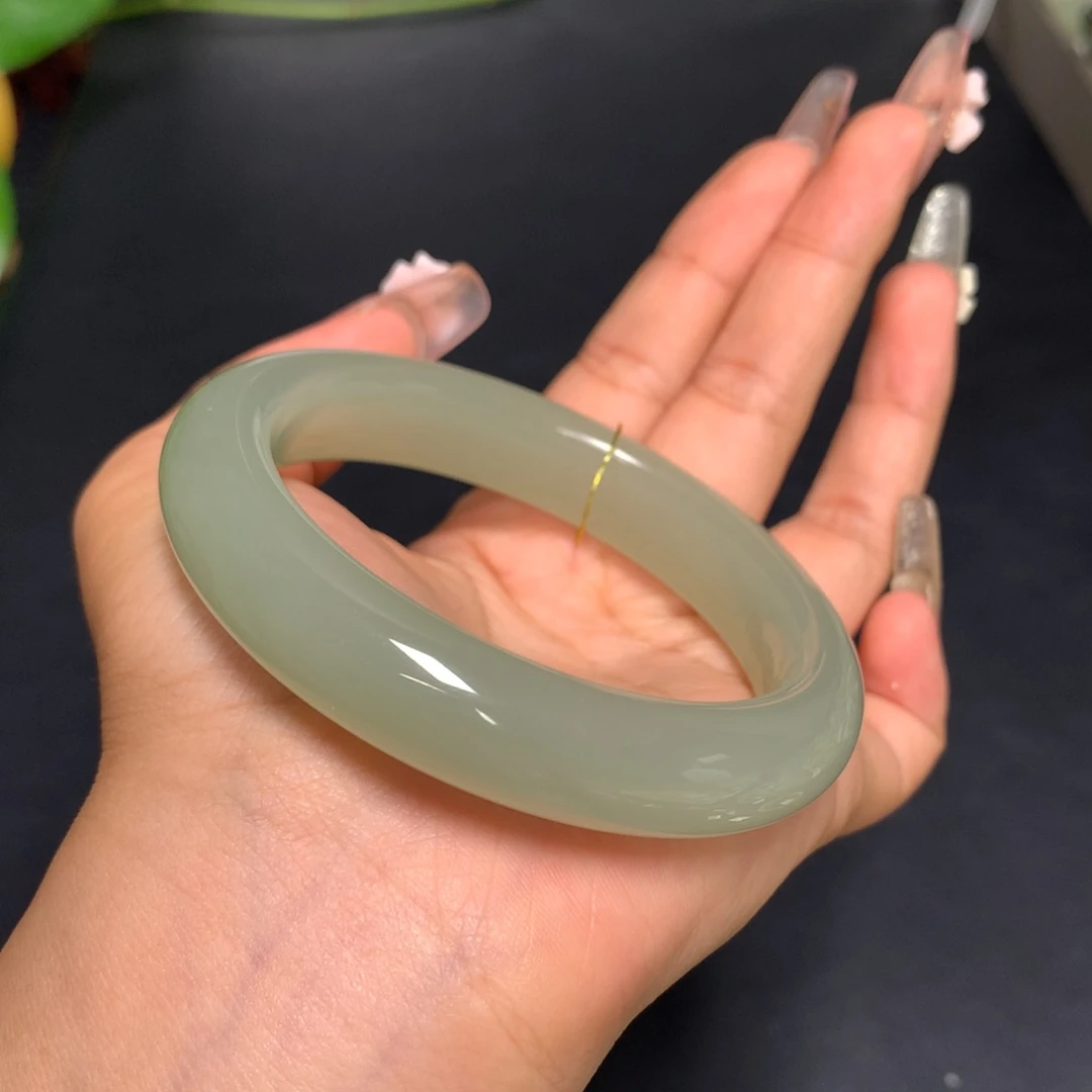 和田玉手镯未镶嵌59