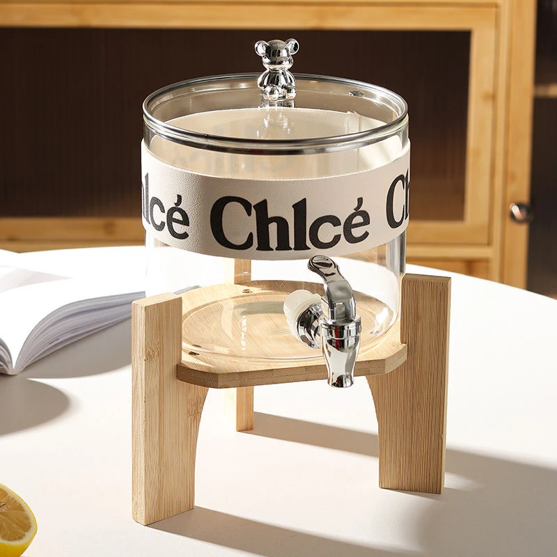 轻奢冷水壶带龙头可放冰箱凉水壶夏天防串味果饮桶密封酒桶大容量