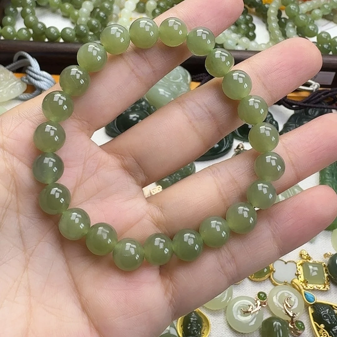 和田玉未镶嵌手链