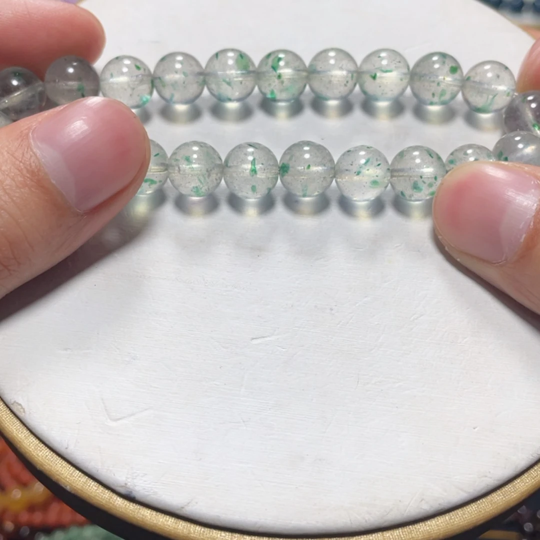 【闪购商品】水晶手链银S800镀金镶嵌冰**菓