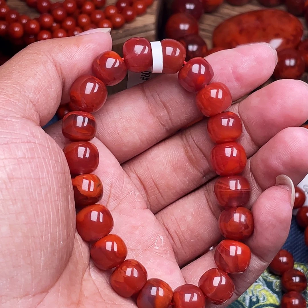 ༄***࿐南红玛瑙未镶嵌手链南红瓦西卡11老型原矿