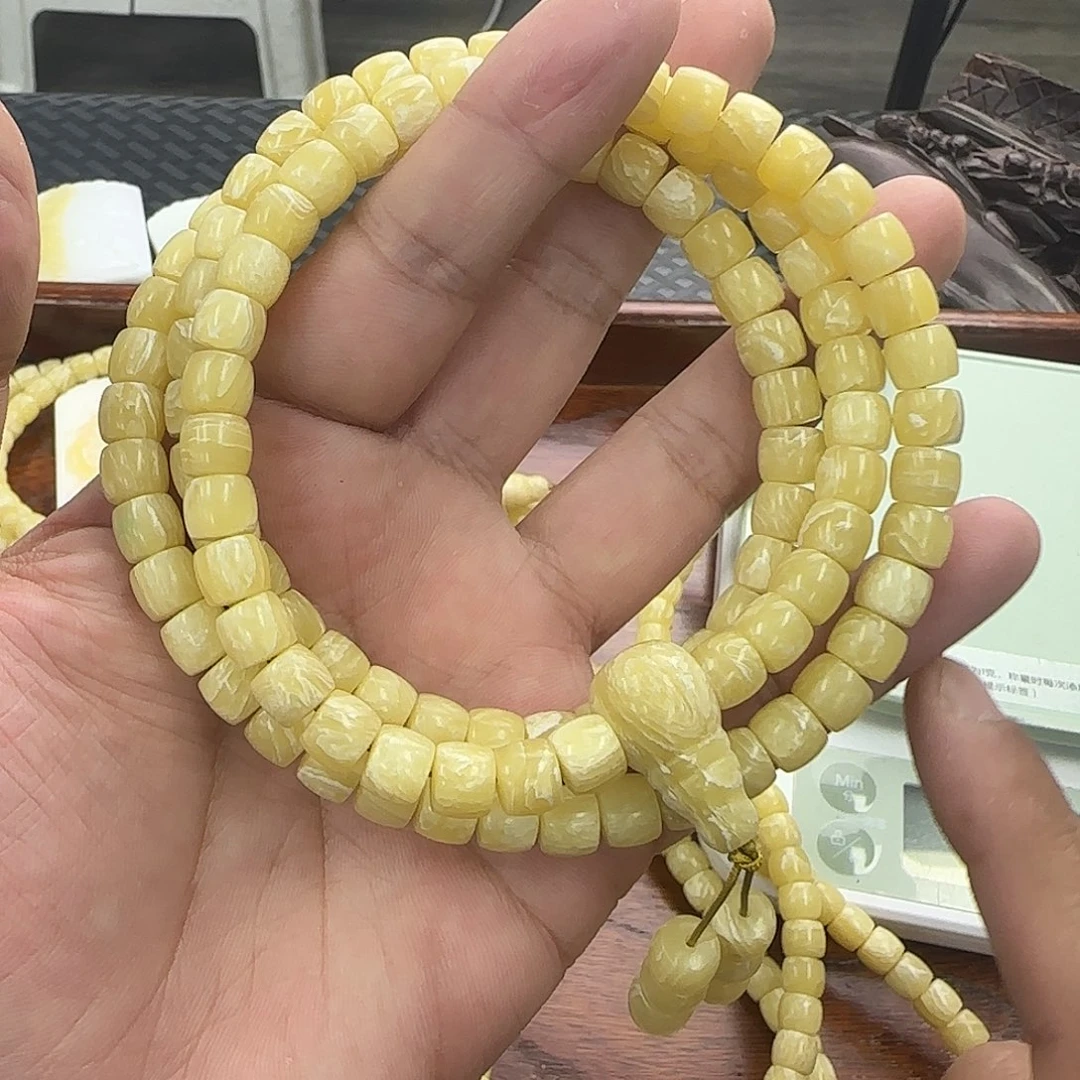 手串白玉菩提8牛108
