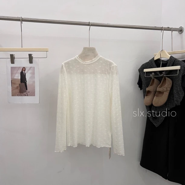 slx@ 795 条纹肌理上衣