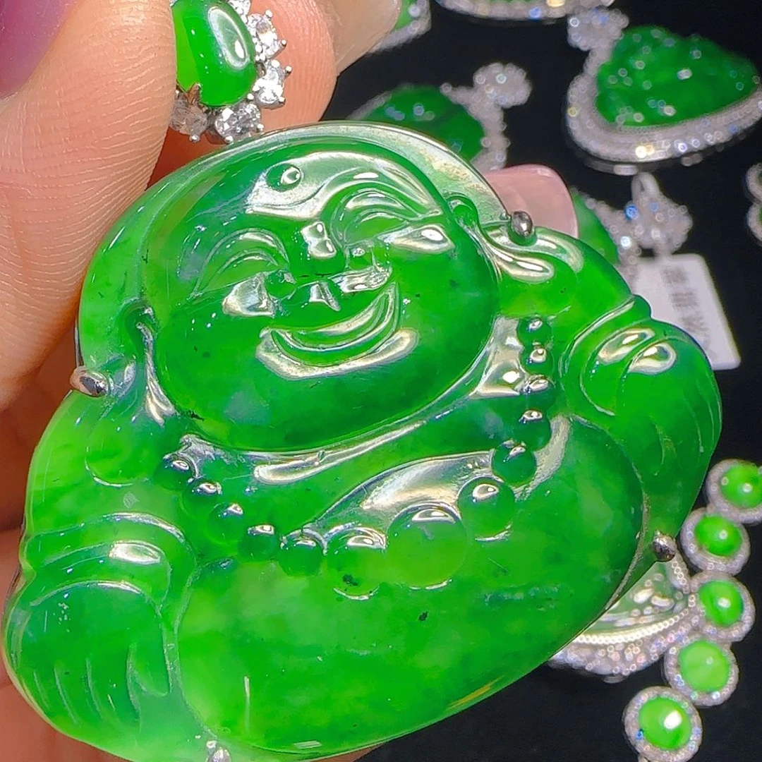 翡翠吊坠(赠链)银S925镶嵌