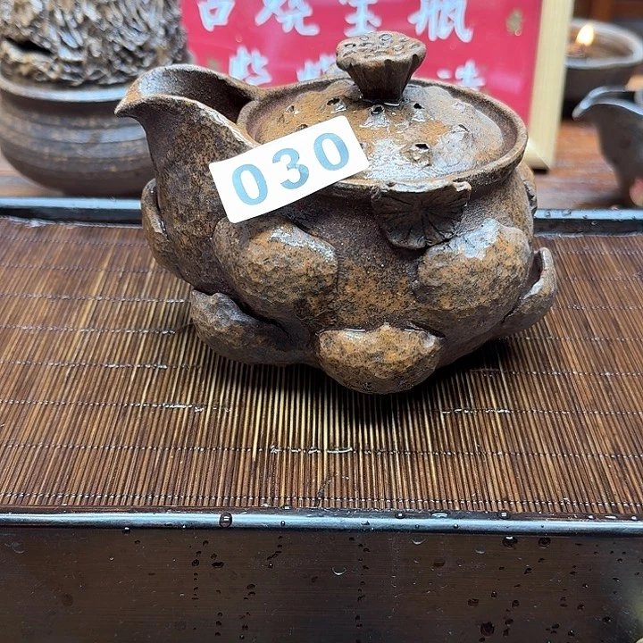 纯手工制作粗陶茶具