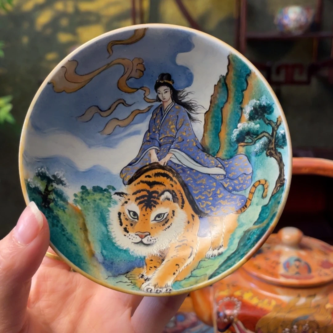 手绘国潮普洱杯杯