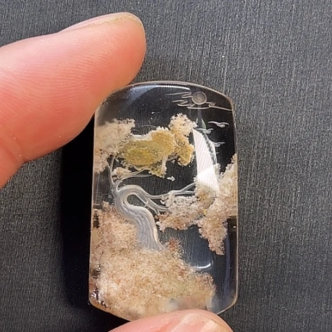 水晶颈饰未镶嵌黄粉