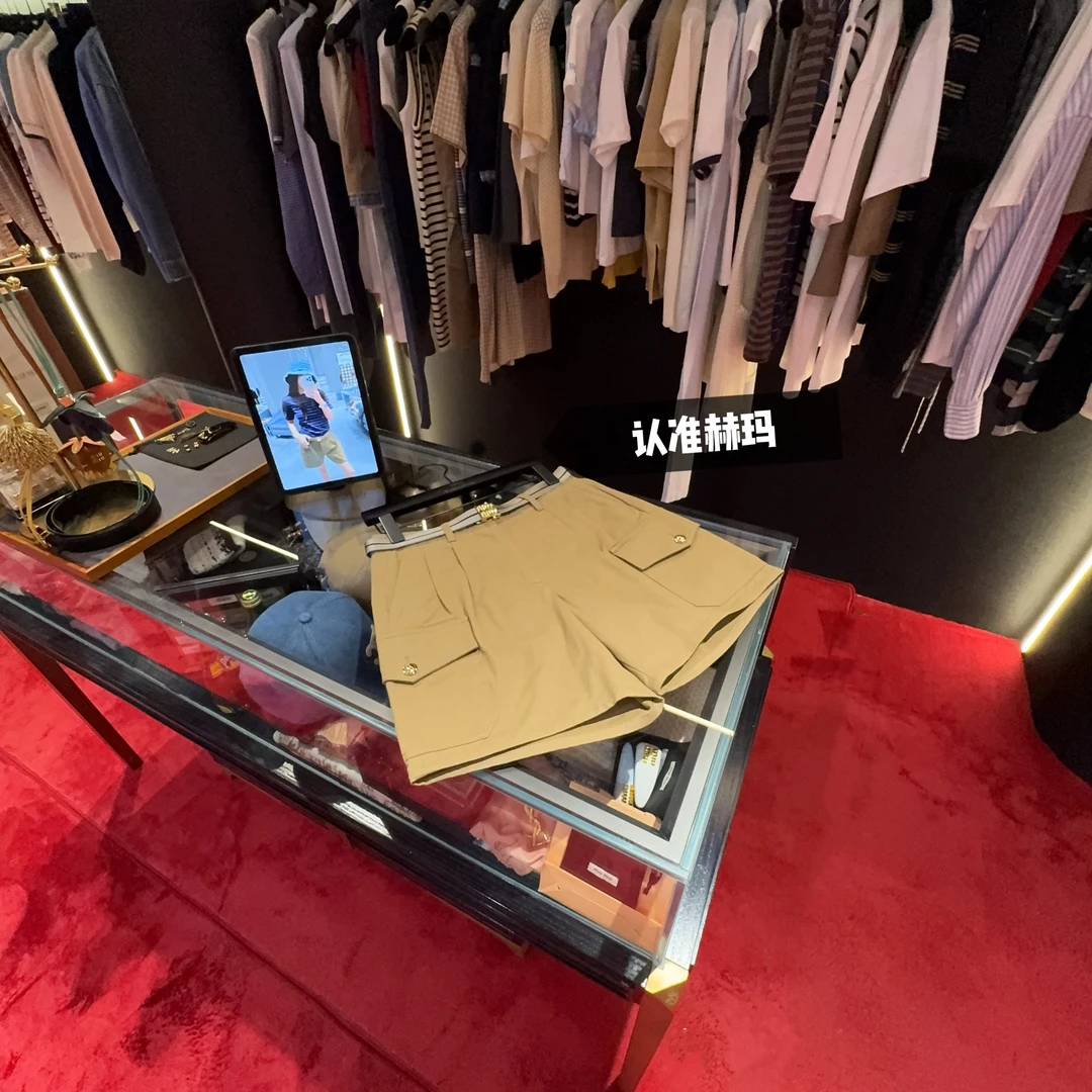 特现 ❉认准赫玛 橄榄绿棉缎阔腿口袋短裤#附腰带#1422上新