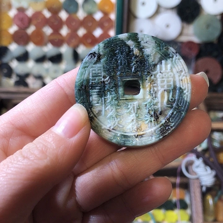 岫玉岫玉挂件未镶嵌