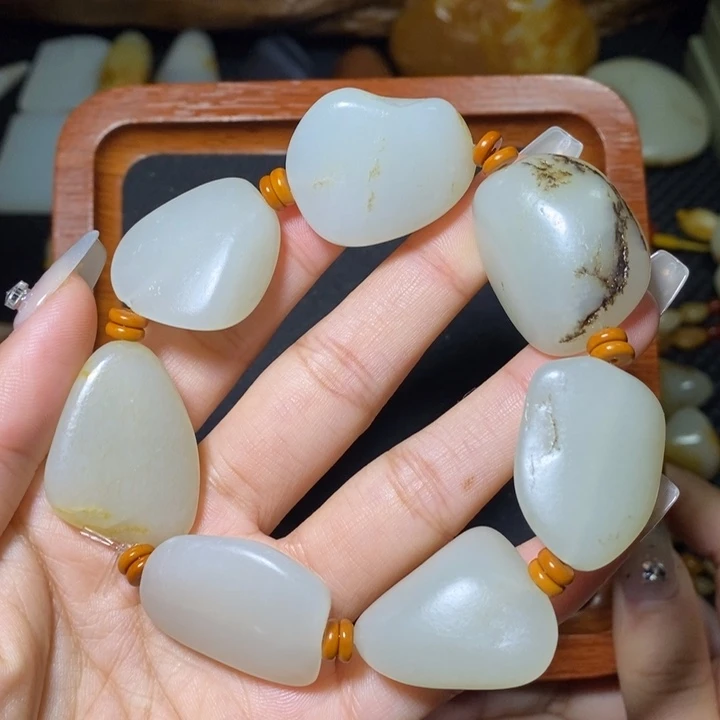 和田玉手链未镶嵌