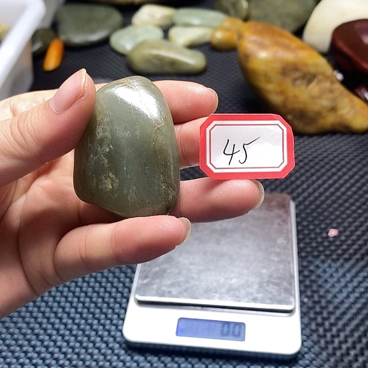 和田玉未镶嵌挂件45