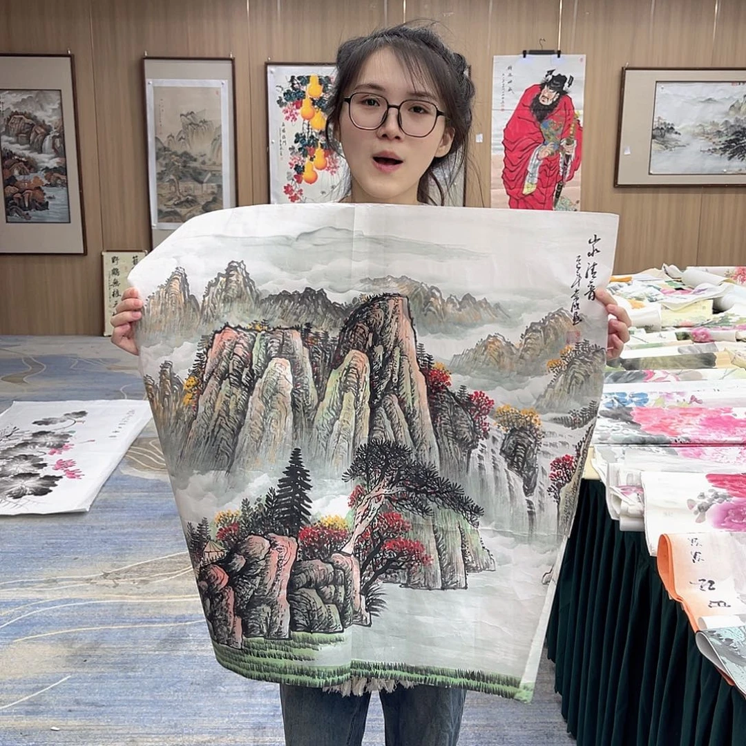 国画00后美女字画福利专场