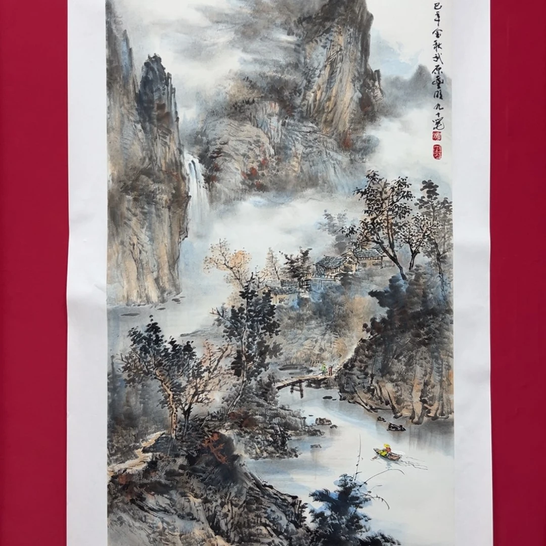 天***意国画沈丰明8平尺精品