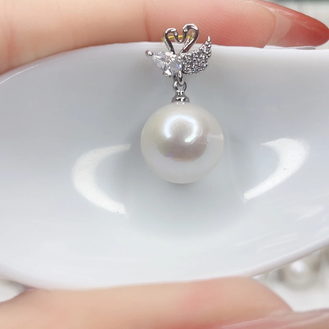 淡水珍珠吊坠(不含链)合金