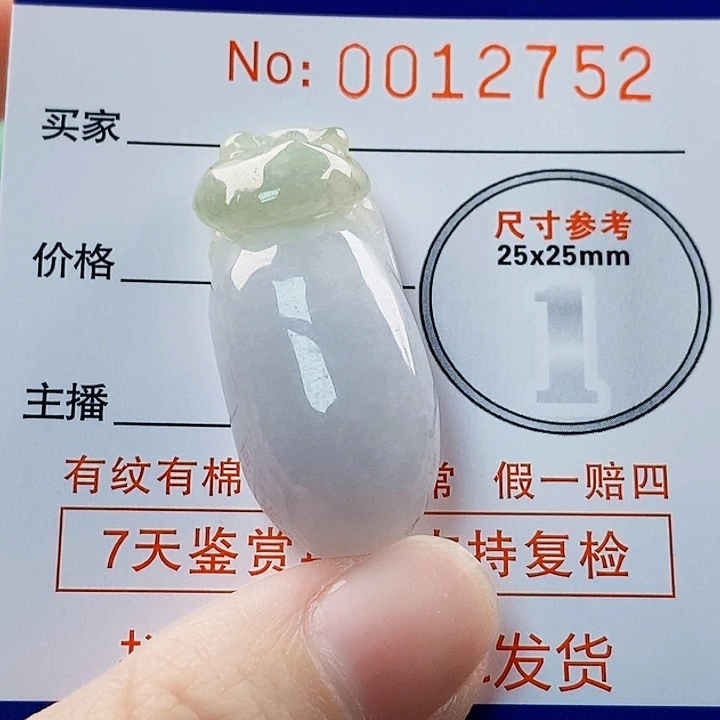 翡翠未镶嵌吊坠(不含链)