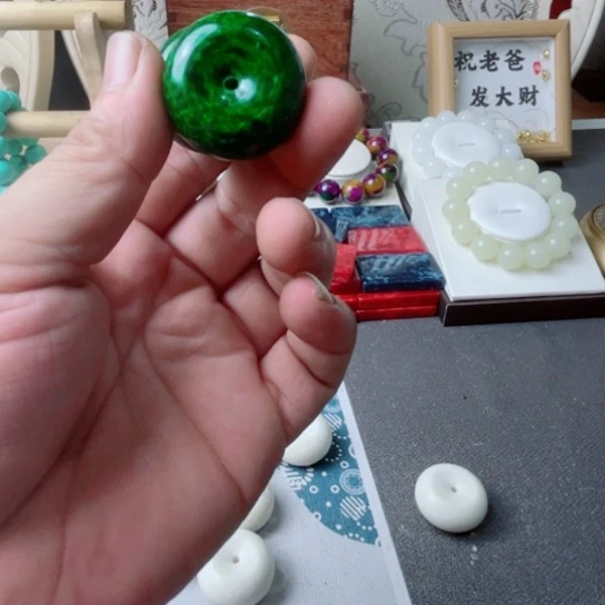 秋秋平安扣绿色一个