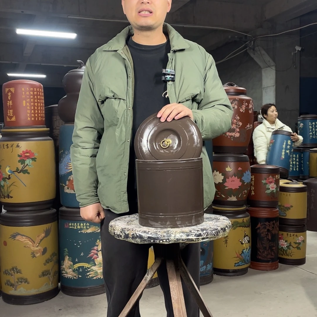 宜兴原矿紫砂茶叶罐