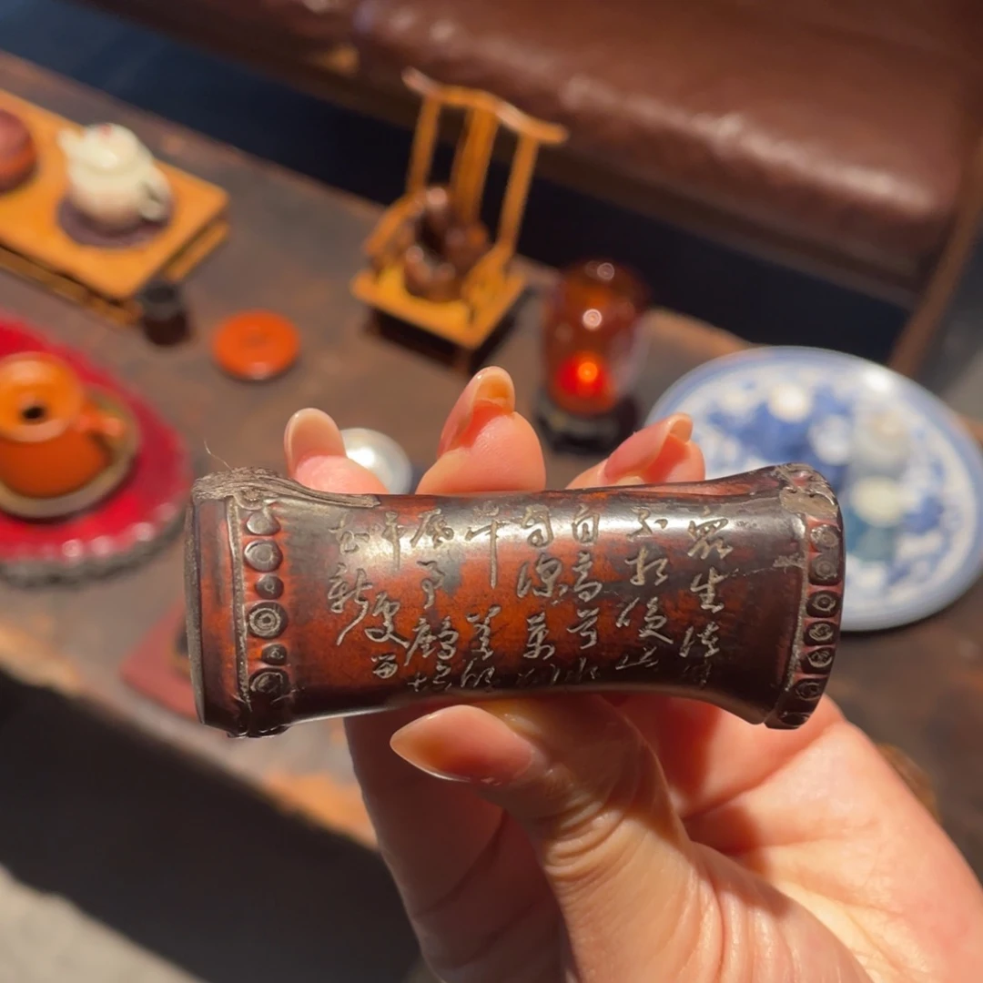 紫砂茶道搁置竹子