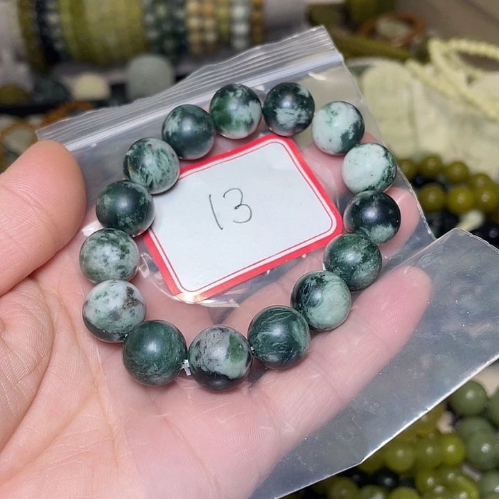 蛇纹石玉未镶嵌手链