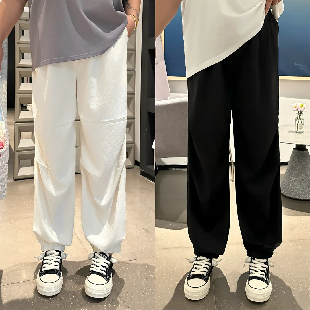 断码捡漏~浮冰气泡/冰皮凉爽降落伞工装裤14295花契大码200斤胖mm