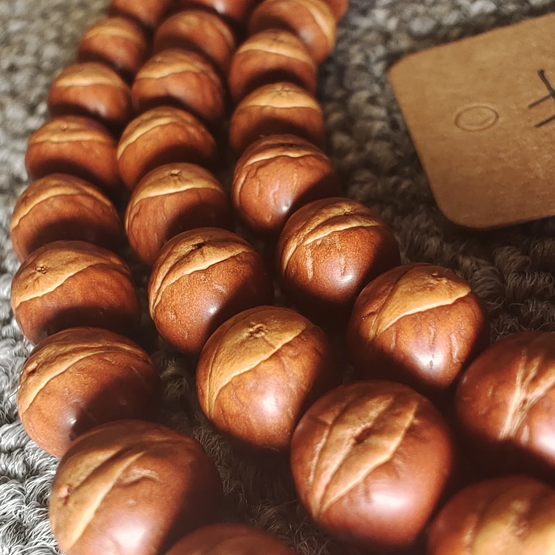 国产纯野生小凤眼大眼萌酸枣核108挂链#2606