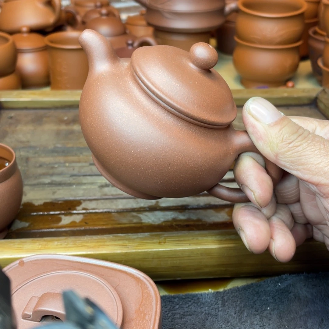 茶壶紫砂原矿底槽青掇只200cc