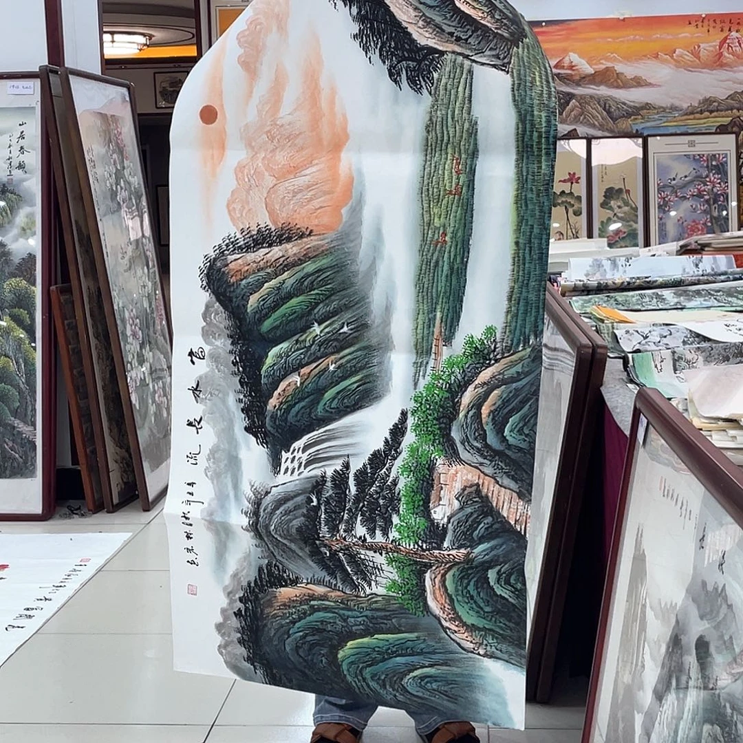 国画不带框画心纯手绘