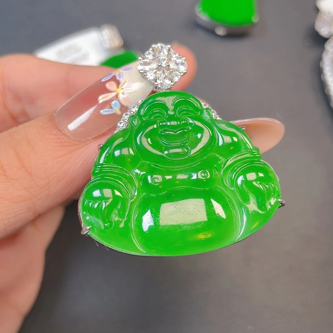 【闪购商品】颈饰银S925镶嵌翡翠翡翠